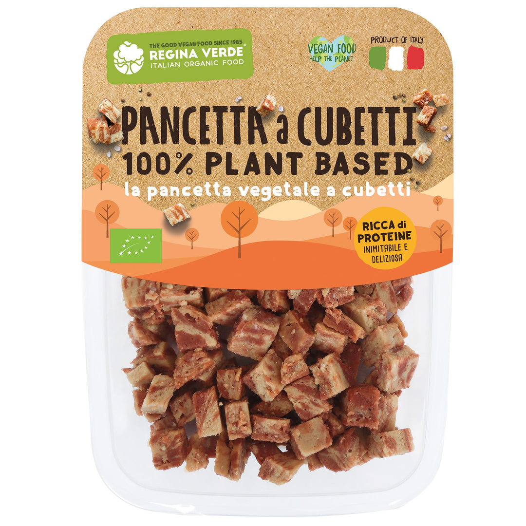 Pancetta vegana a cubetti il mio