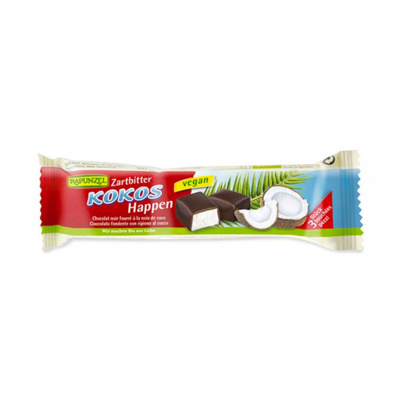 Barretta al cioccolato fondente con ripieno al cocco