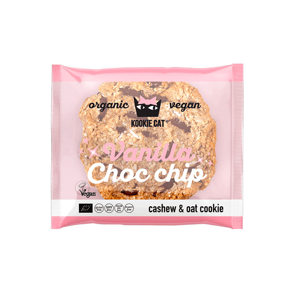Cookie con anacardi, scaglie di cioccolato e vaniglia senza glutine