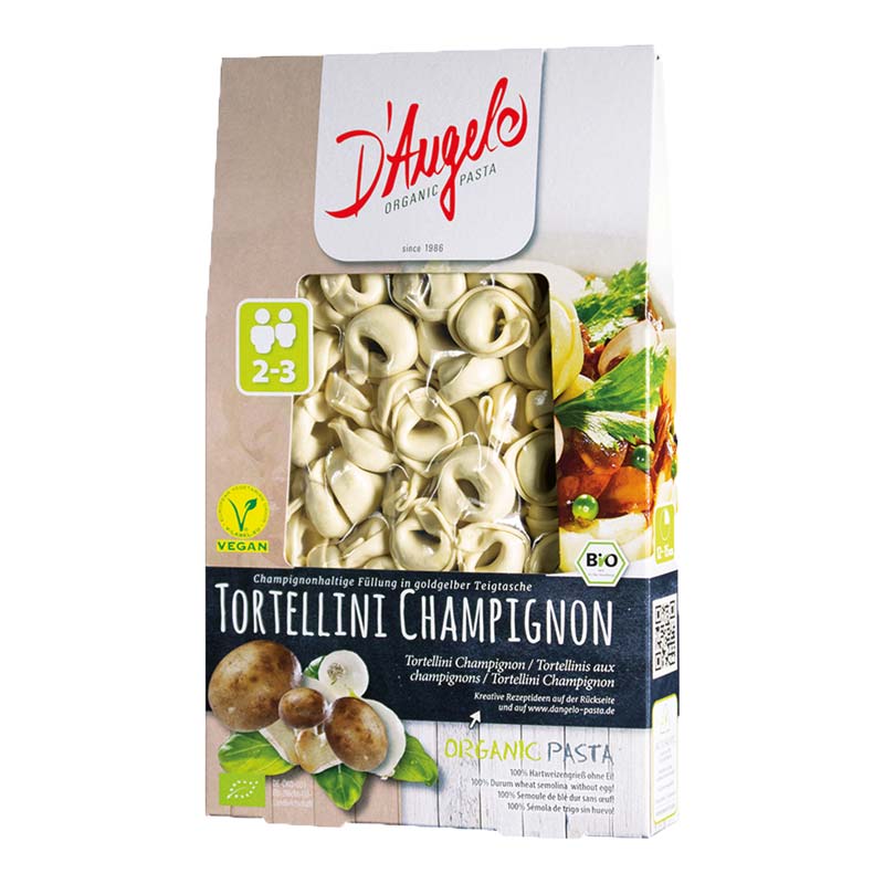 Tortellini ripieni ai funghi champignon