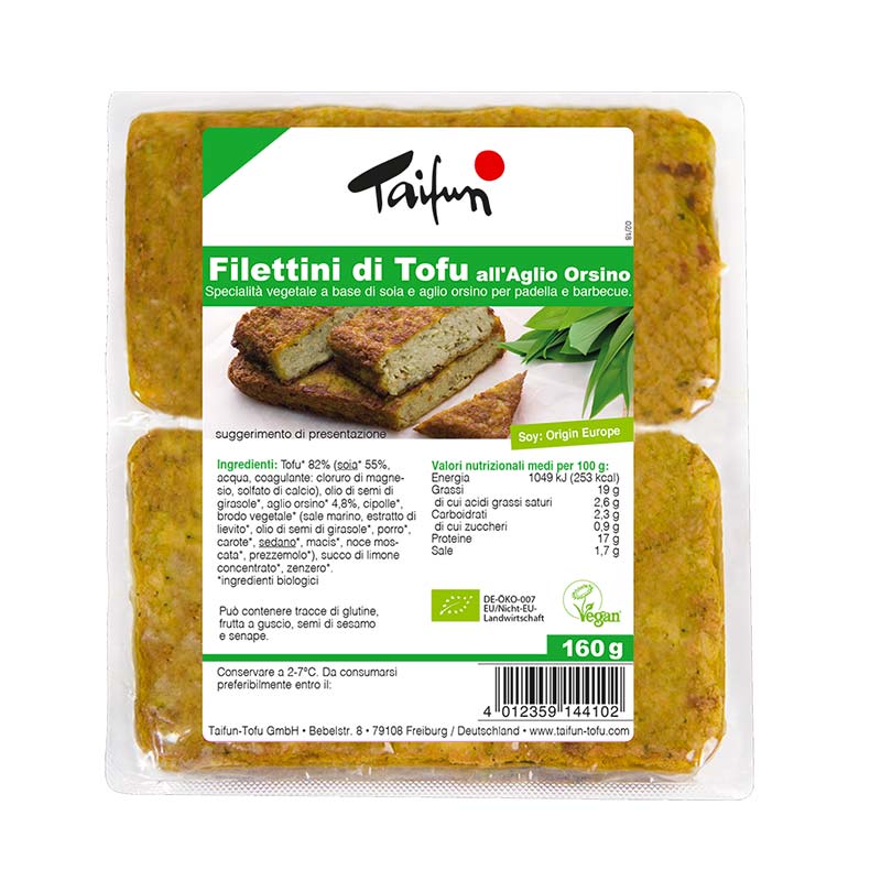 Filettini di tofu all'aglio orsino, 160 g